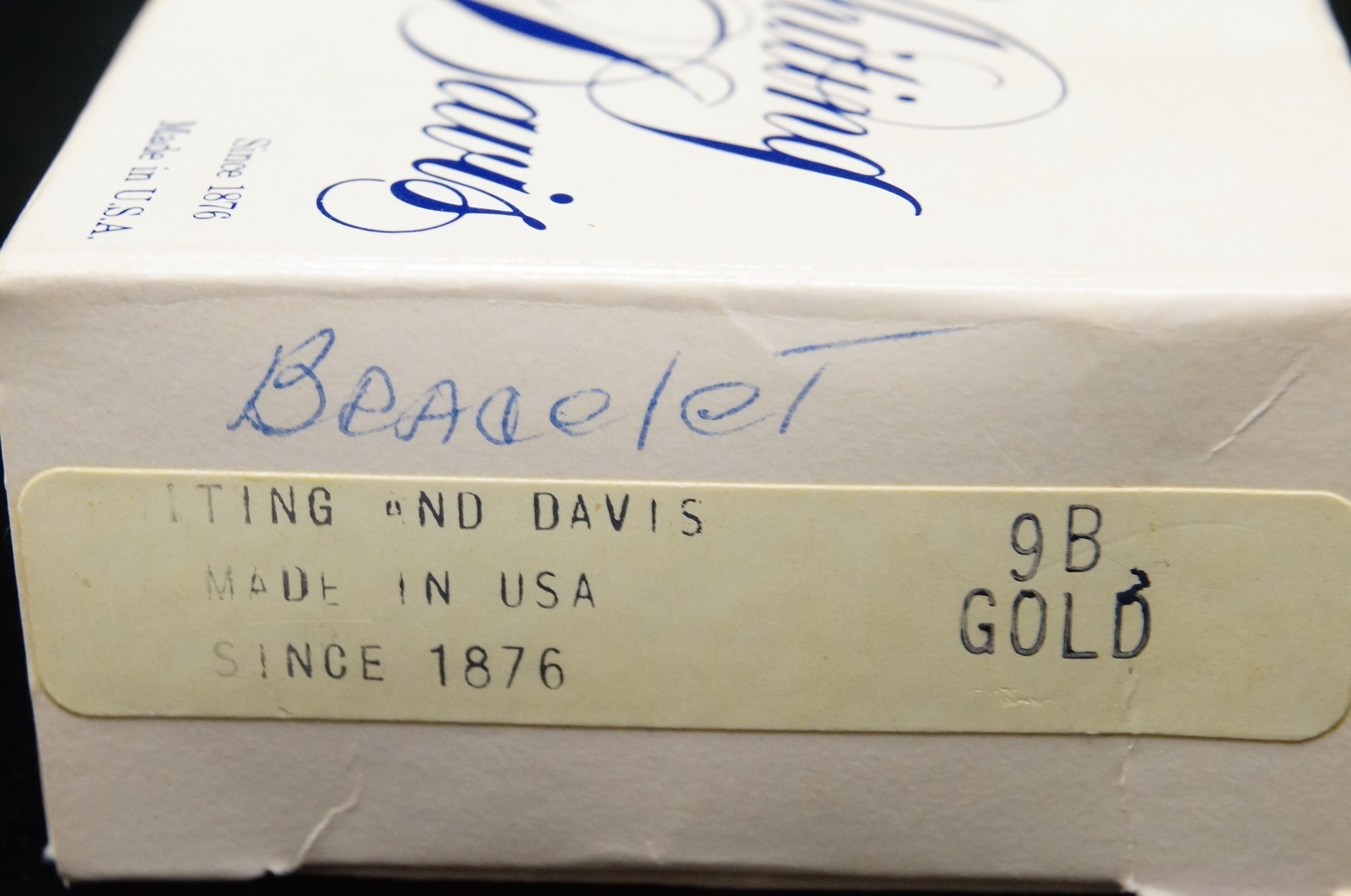 Whiting & Davis Gold Tone Snake Coil Bracelet