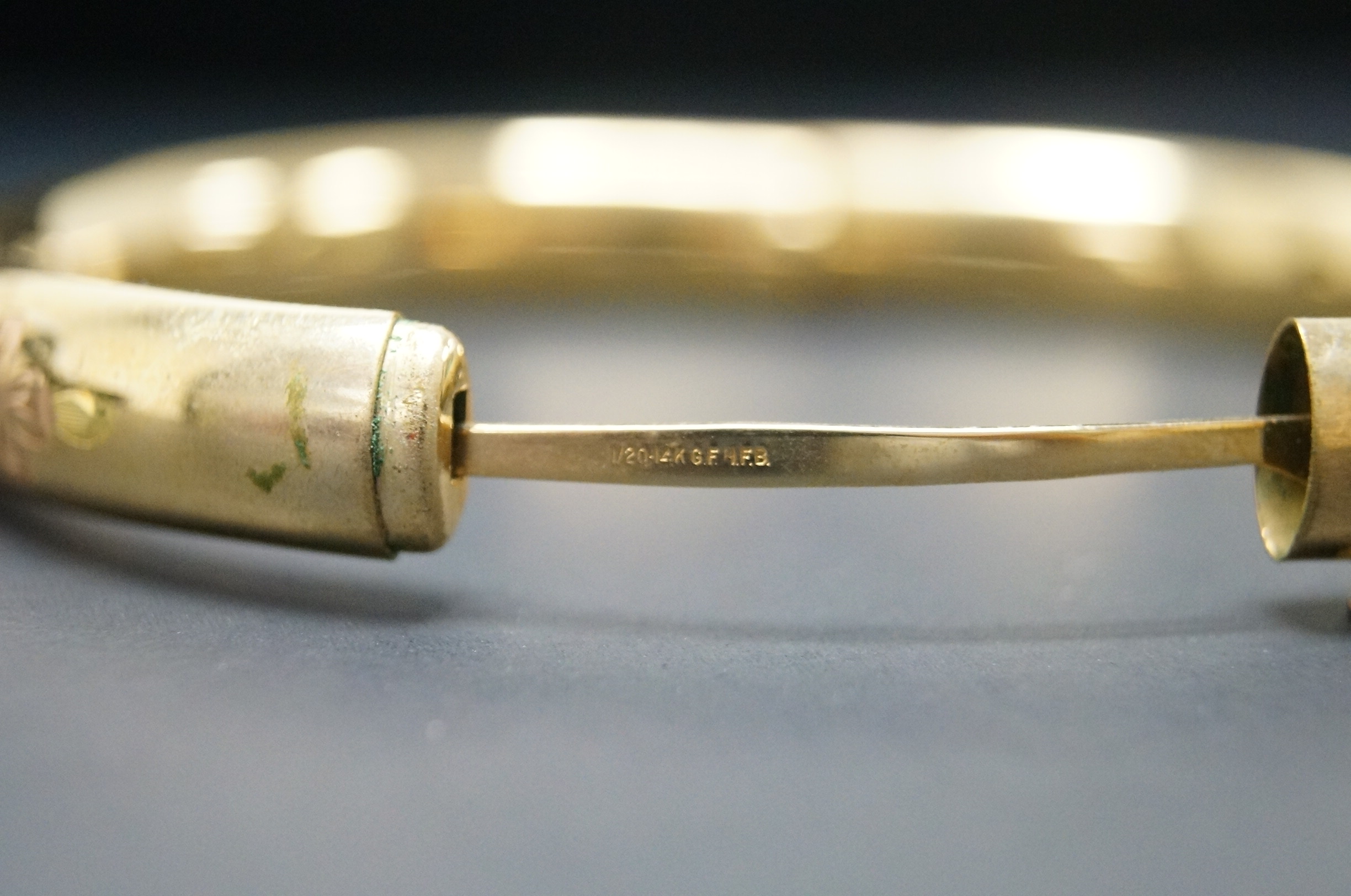 Pair of Vintage 14 Karat Gold Filled Bracelets