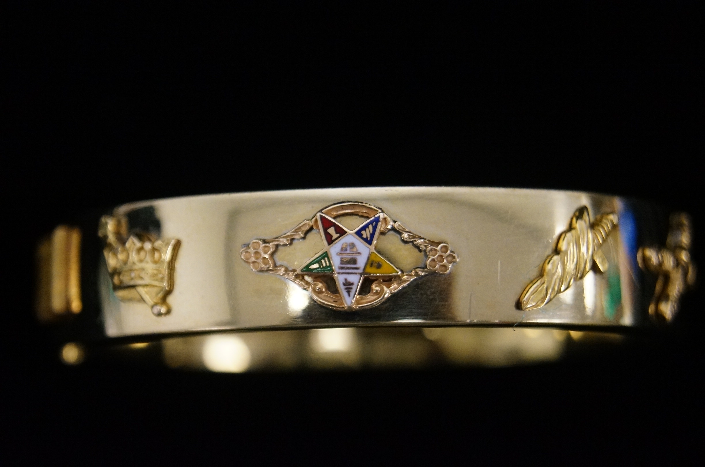 Vintage Gold Filled Masonic Lodge Bracelet and Lapel Pins