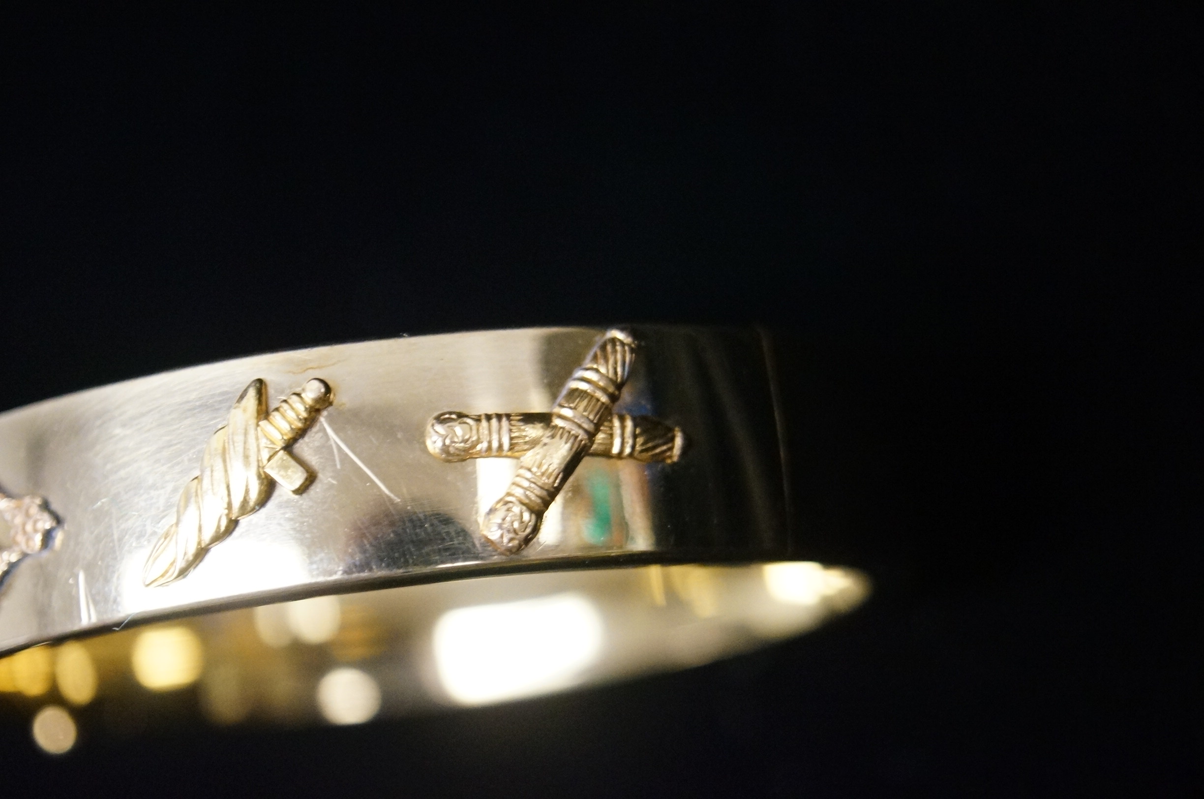 Vintage Gold Filled Masonic Lodge Bracelet and Lapel Pins