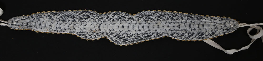 Tanya's Embellished White Leather Halter Dress Stage Ensemble with Fringe