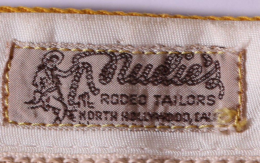 70s Vintage Nudie's Rodeo Tailors of North Hollywood, California "Nudie Suit" with Embroidered Native American Motif and Swarovski Crystal Rhinestones