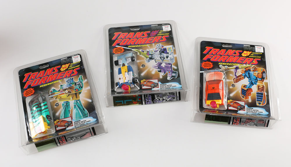 Transformers "Generation 2" and Commemorative Series V, VI, and VII.