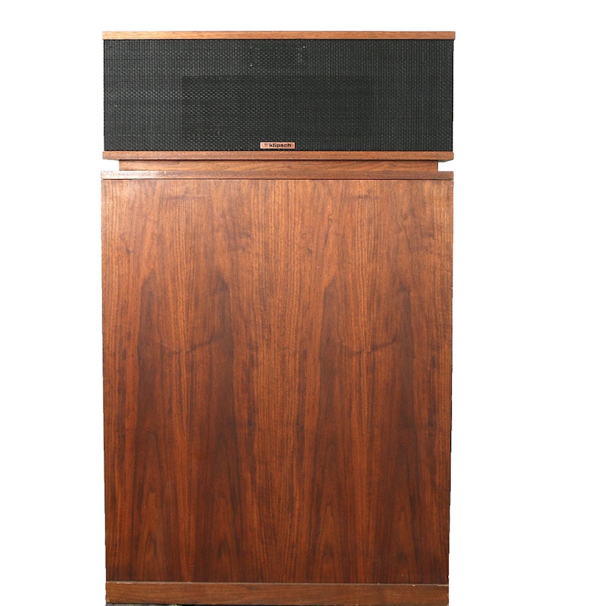 Vintage Klipsch Klipschorn Corner Horn Floorstanding Tower Home Speaker Cabinet
