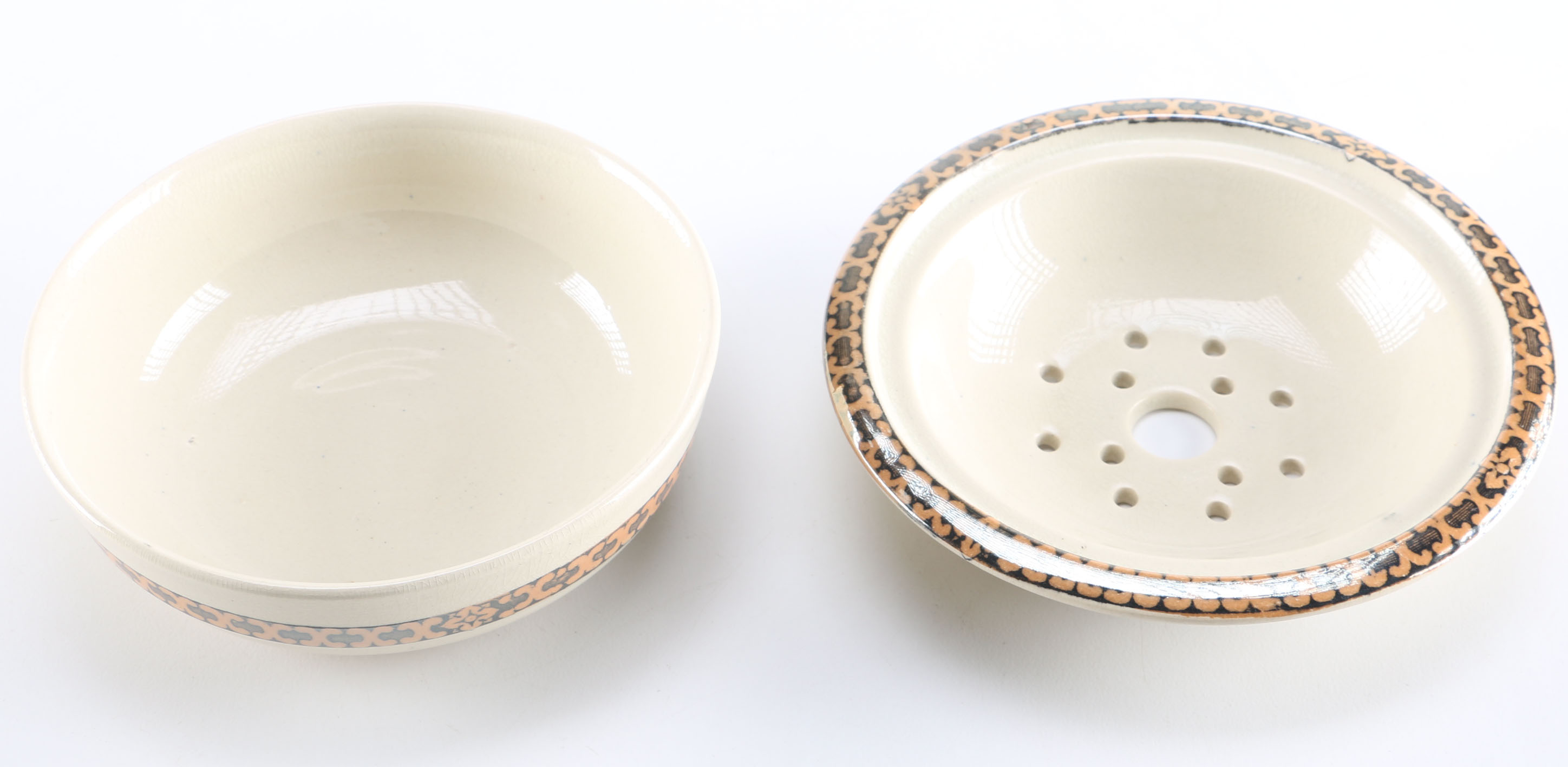 Antique China and Vintage Brilliant Cut Bowl