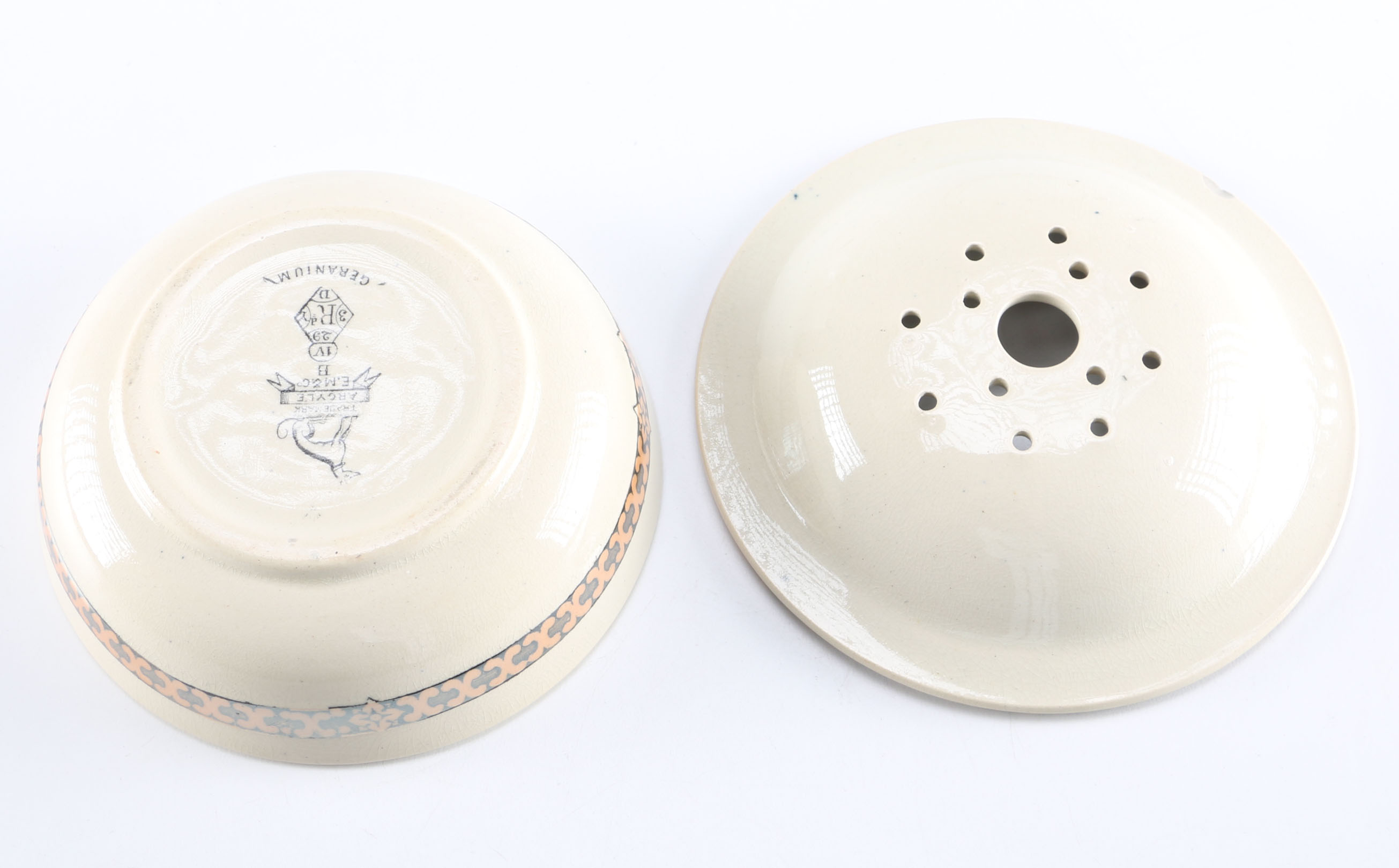 Antique China and Vintage Brilliant Cut Bowl