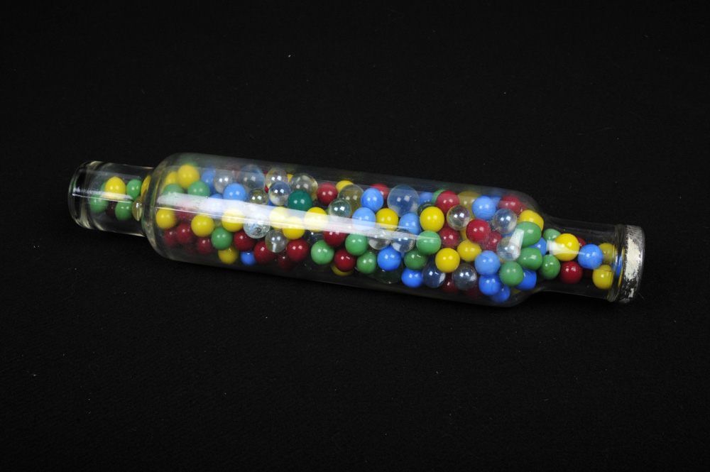 Vintage Marbled  Filled Roll Rite Rolling Pin and Collection of Antique Advertising plates