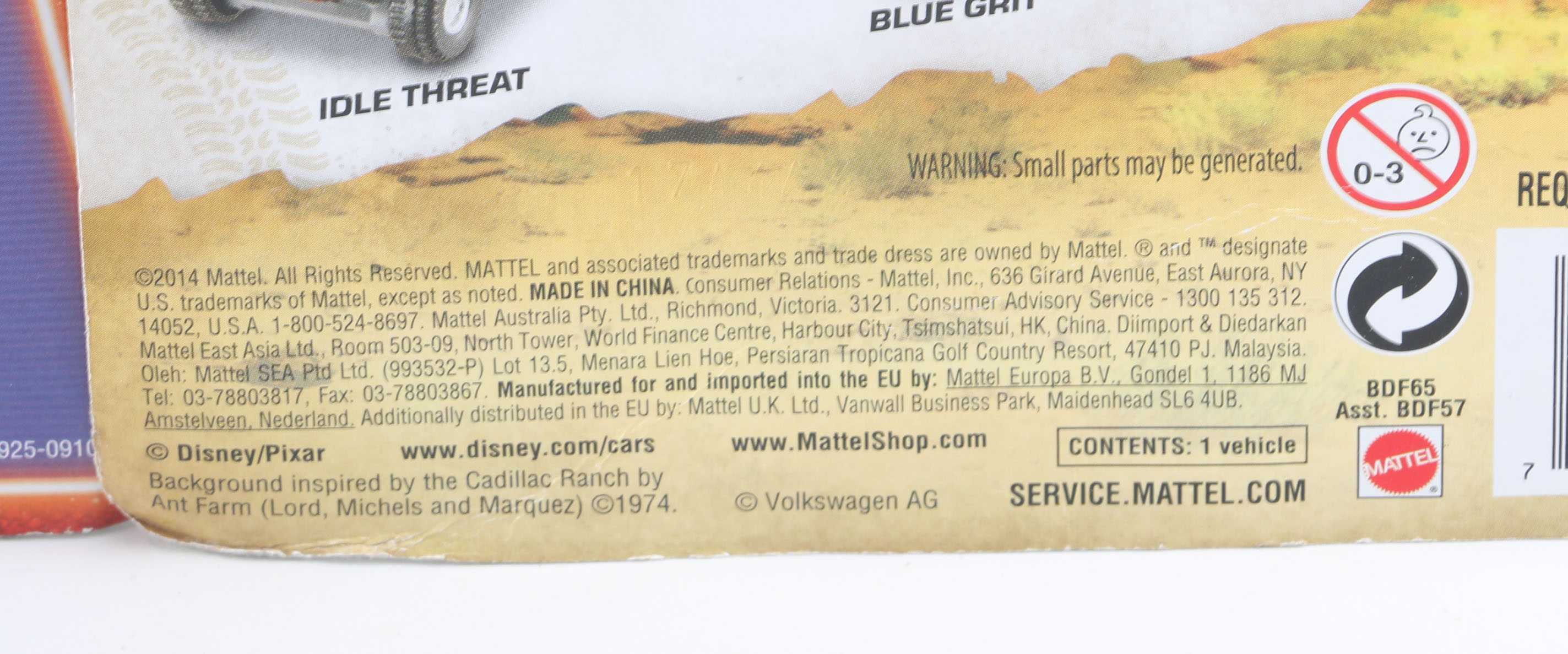 Toy Cars Based on Disney Pixar Movie "Cars"