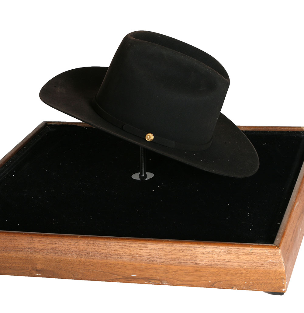 Tanya's Steston "El Presidente" 100X Beaver Fur and Cashmere Cowgirl Hat in a Stetson Display Case with Certificate