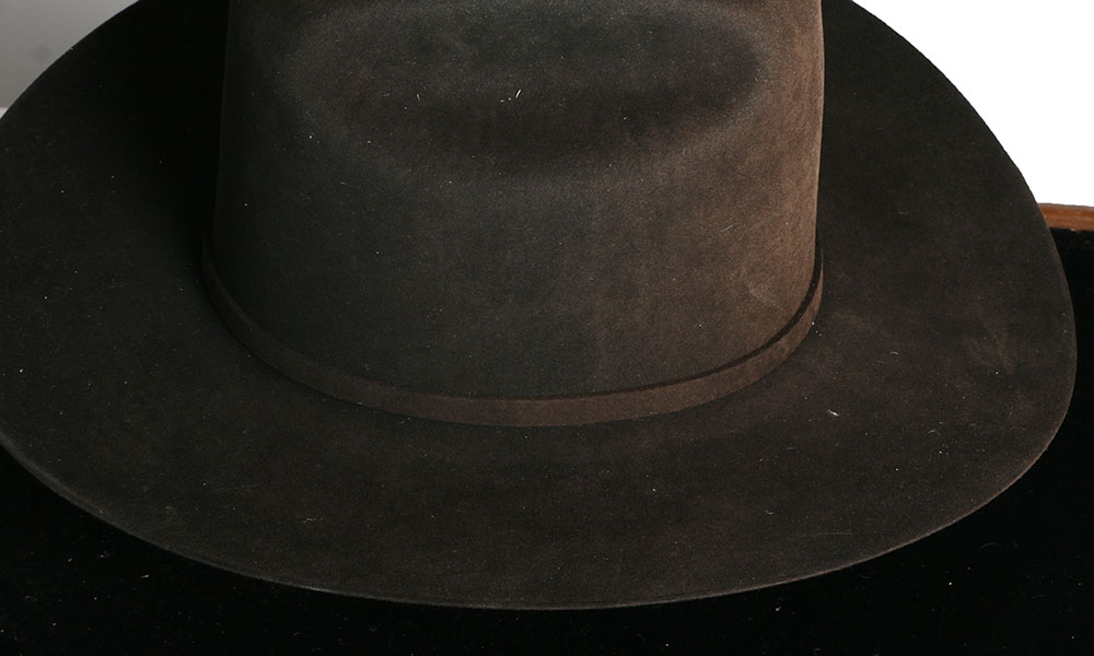 Tanya's Steston "El Presidente" 100X Beaver Fur and Cashmere Cowgirl Hat in a Stetson Display Case with Certificate