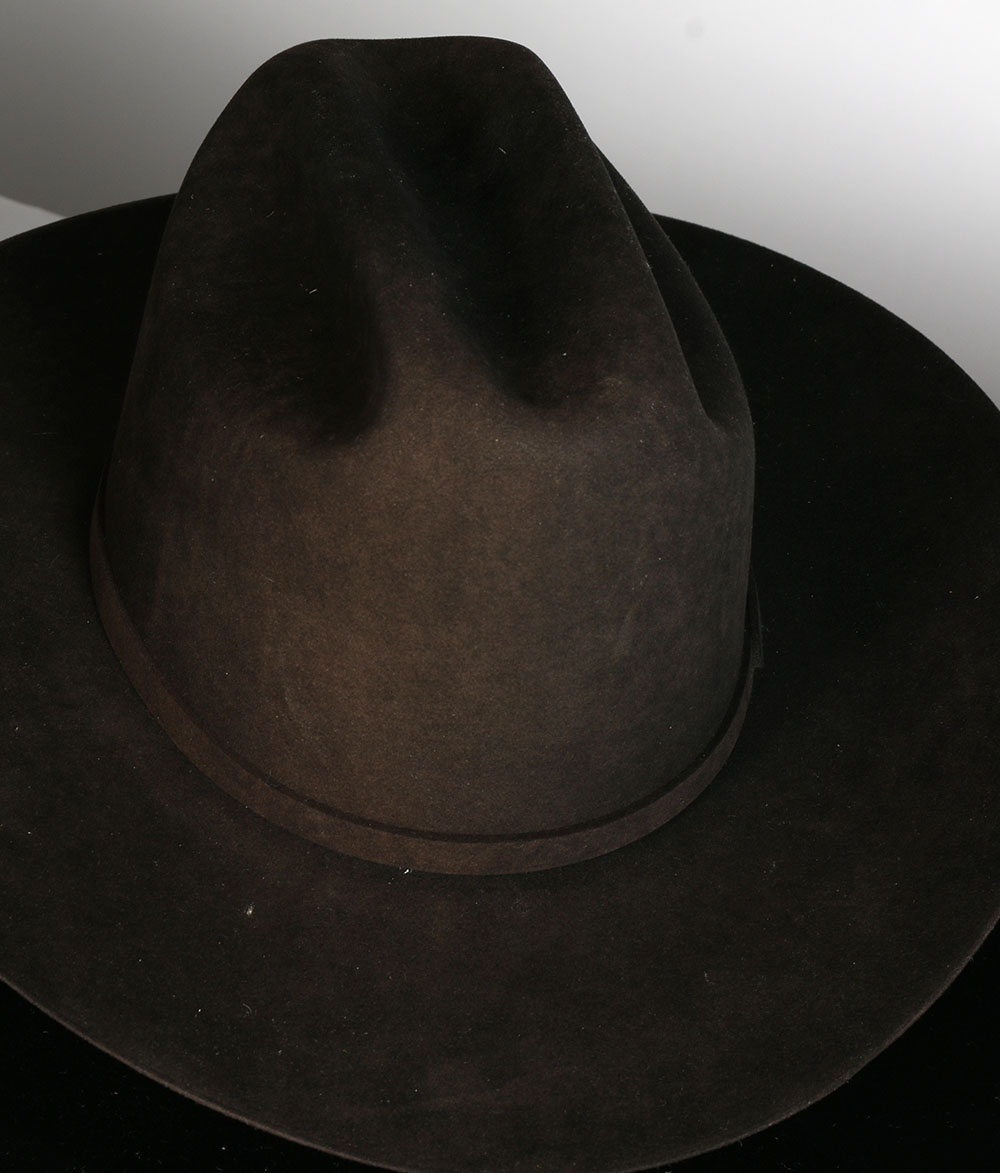 Tanya's Steston "El Presidente" 100X Beaver Fur and Cashmere Cowgirl Hat in a Stetson Display Case with Certificate
