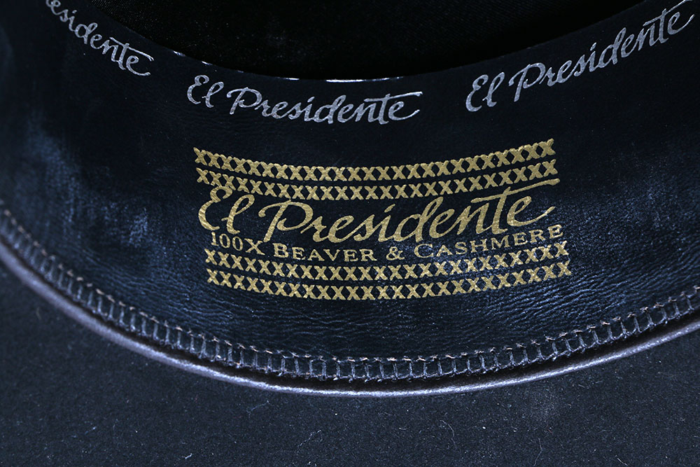 Tanya's Steston "El Presidente" 100X Beaver Fur and Cashmere Cowgirl Hat in a Stetson Display Case with Certificate