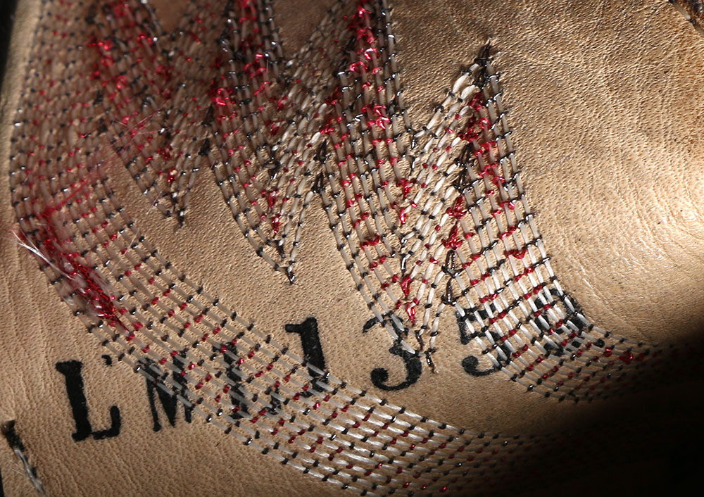 Vintage Larry Mahan of El Paso, Texas Red Snakeskin and Black Leather Cowgirl Boots