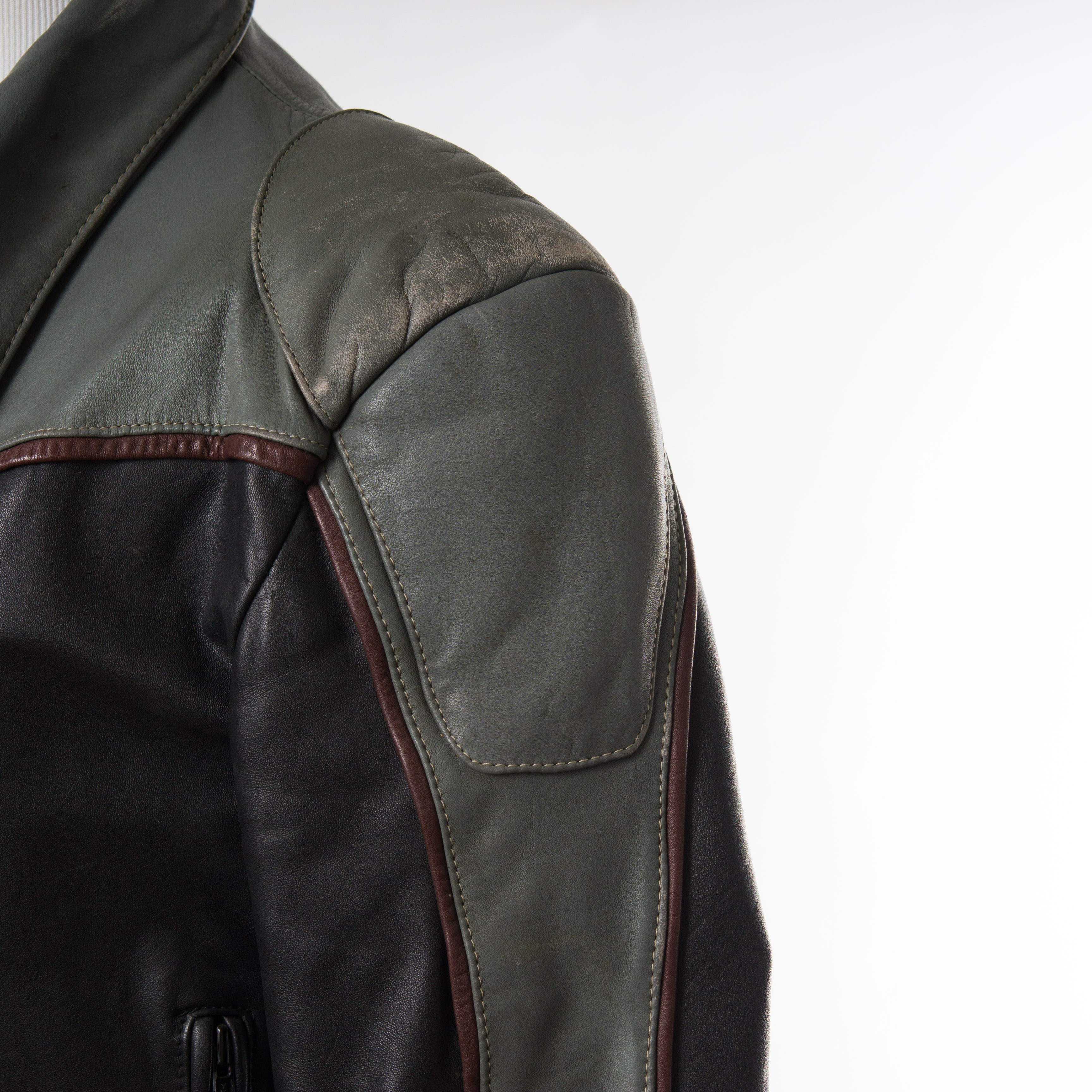 Men's Tour Lion by Rex Marsee Leather Jacket, Size Large