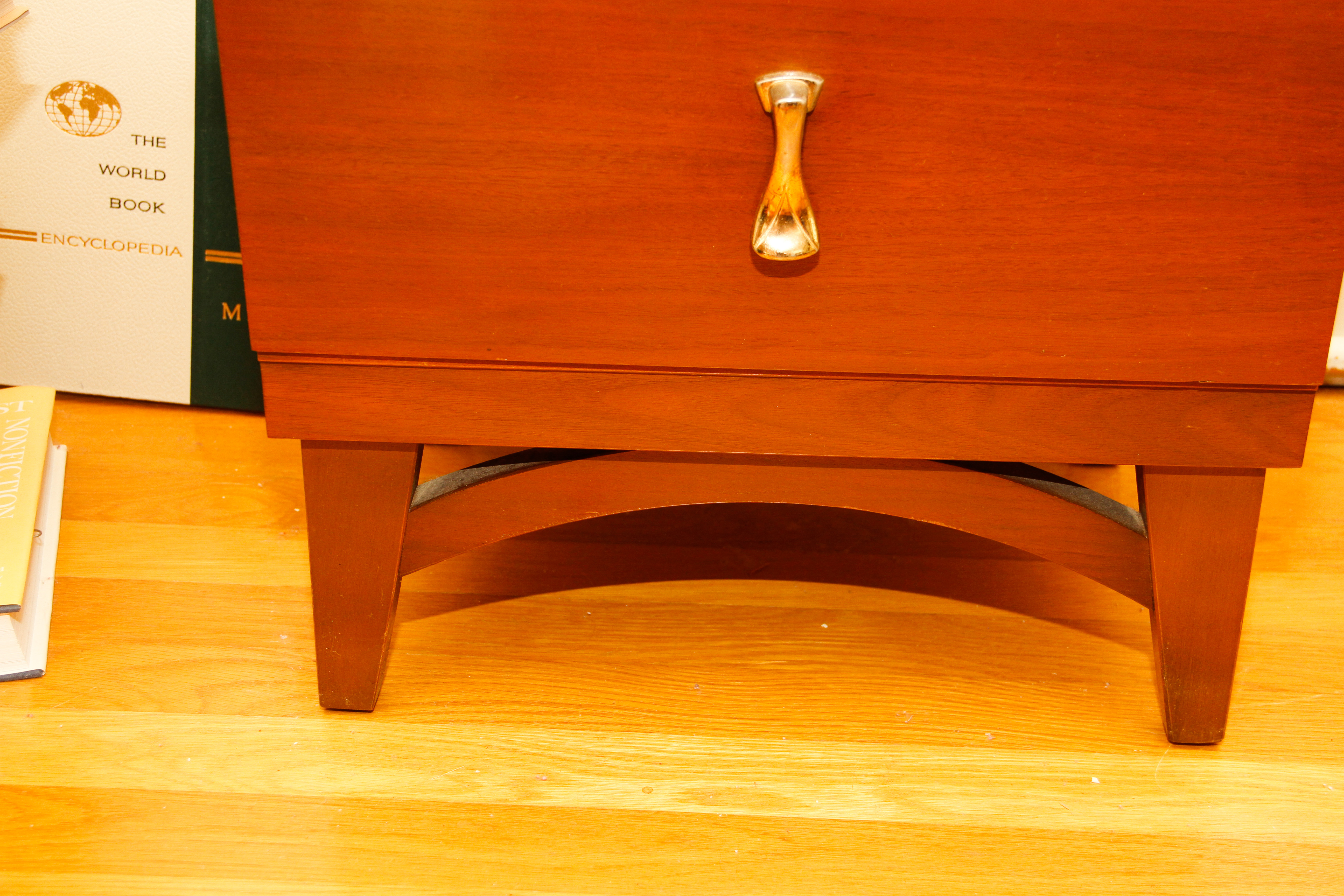 Vintage Mid-Century Wooden Nightstand By Stanley