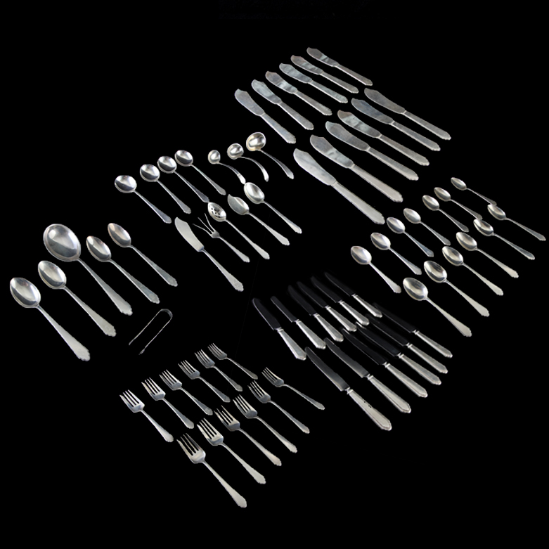 Lunt "Treasure" Sterling Silver Flatware in Box