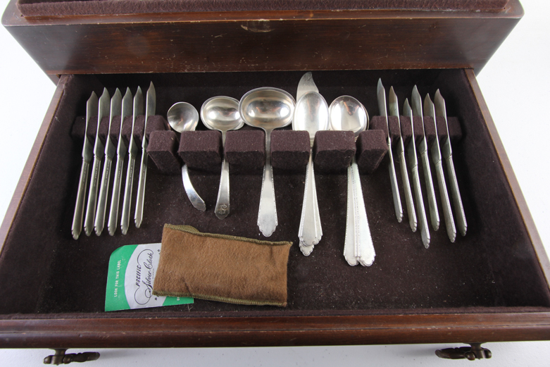 Lunt "Treasure" Sterling Silver Flatware in Box