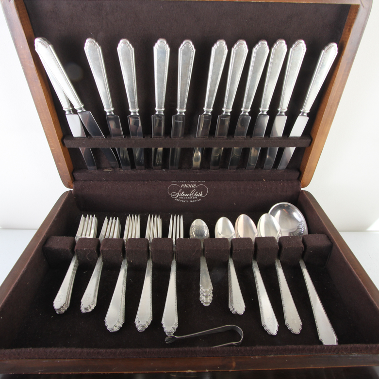 Lunt "Treasure" Sterling Silver Flatware in Box