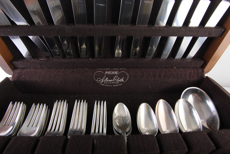 Lunt "Treasure" Sterling Silver Flatware in Box