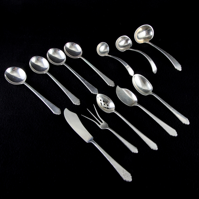 Lunt "Treasure" Sterling Silver Flatware in Box