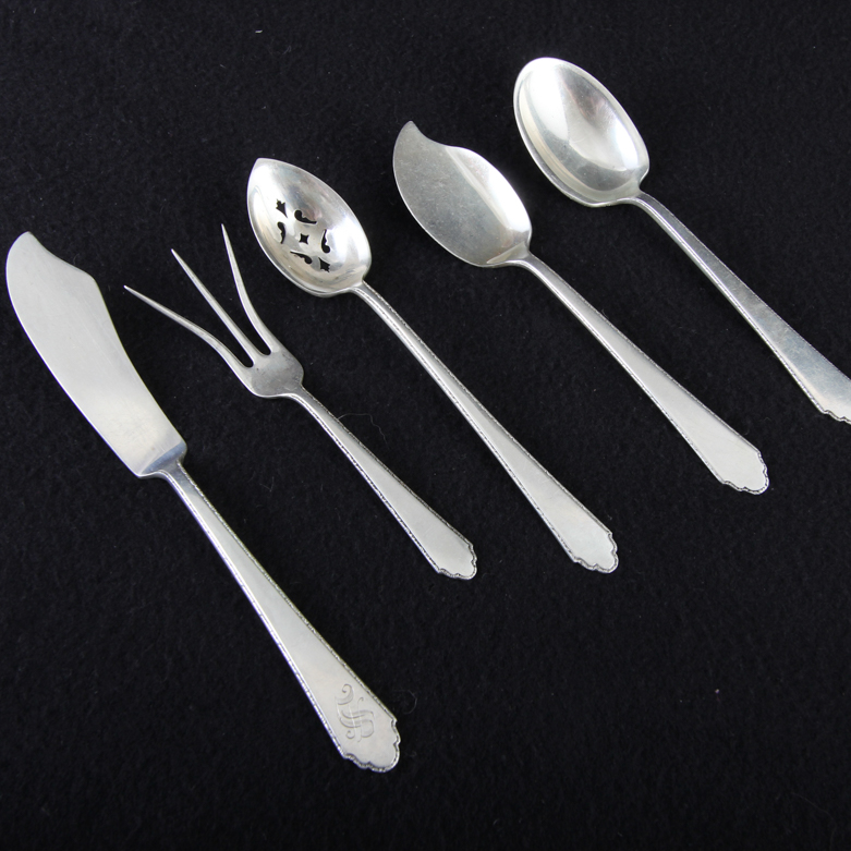 Lunt "Treasure" Sterling Silver Flatware in Box