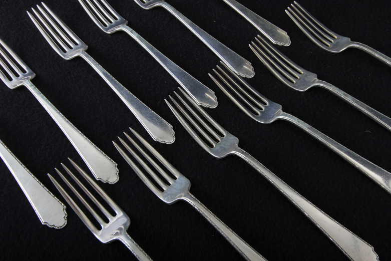 Lunt "Treasure" Sterling Silver Flatware in Box