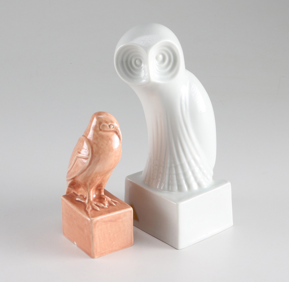 Ceramic Bird and Owl Pair