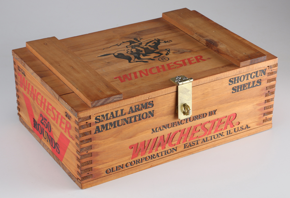 Wood Winchester Ammo Box