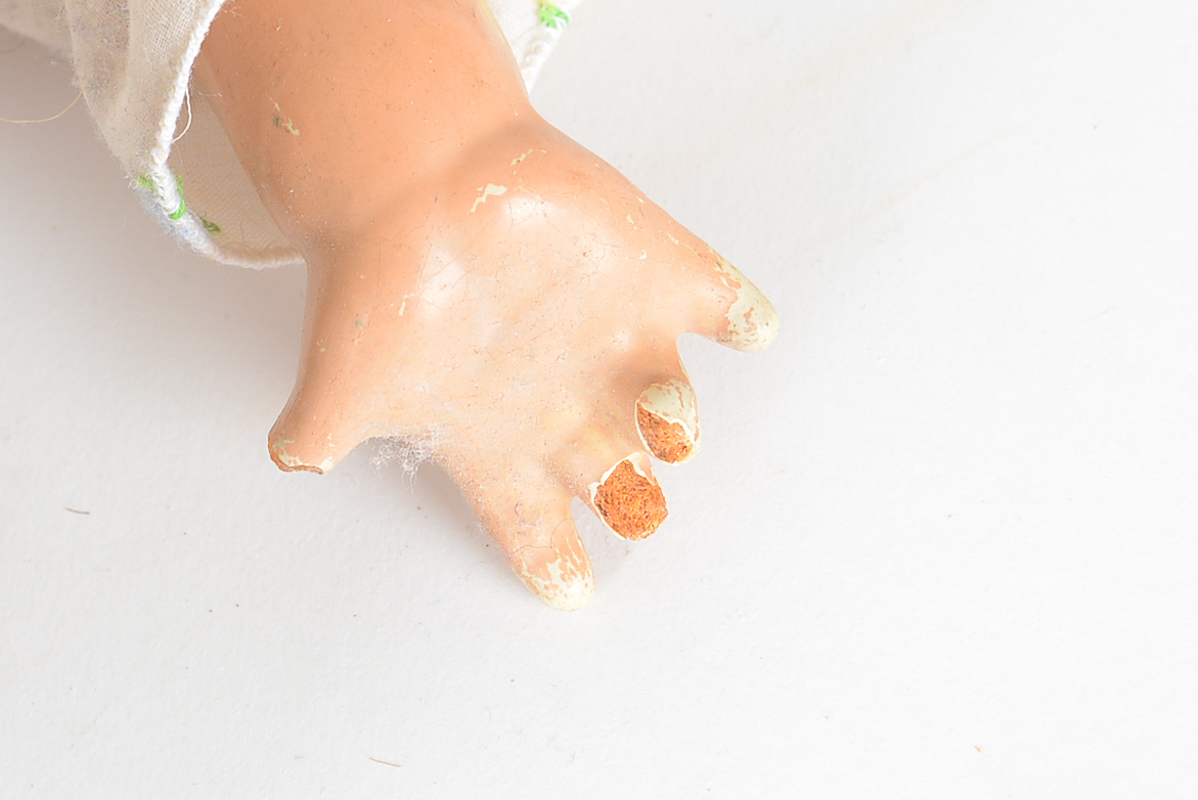 Vintage Doll with Chair