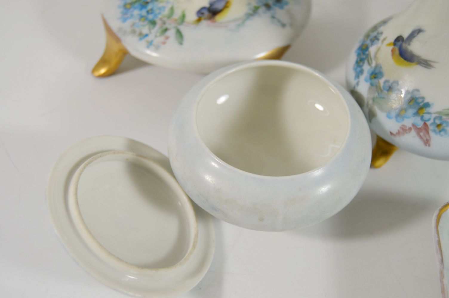 Antique Hand Painted French Limoges Porcelain Dresser Set