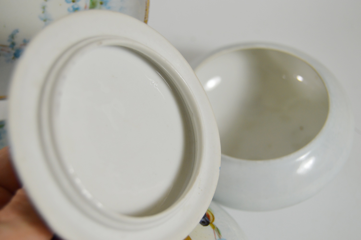 Antique Hand Painted French Limoges Porcelain Dresser Set