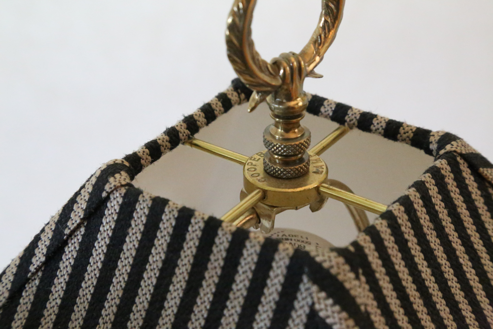 Pair of Frederick Cooper Brass Candlestick Lamps