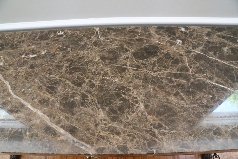 Henredon Historic Natchez Marble Top Console Table