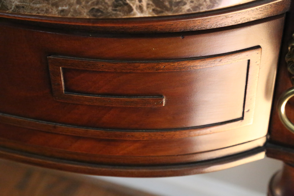 Henredon Historic Natchez Marble Top Console Table