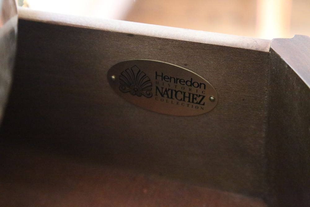 Henredon Historic Natchez Marble Top Console Table