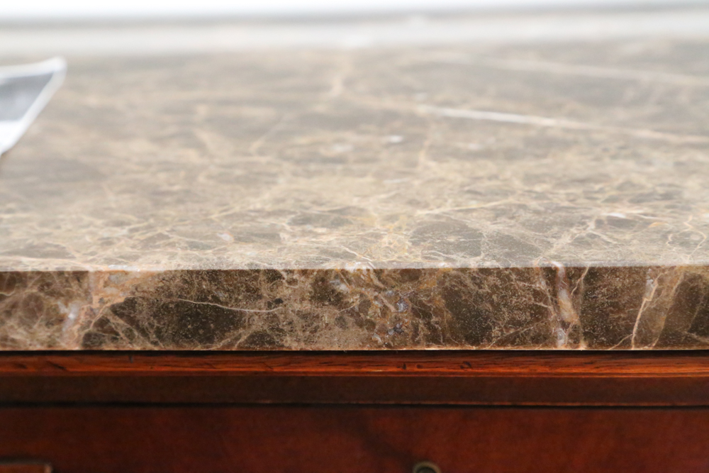 Henredon Historic Natchez Marble Top Console Table