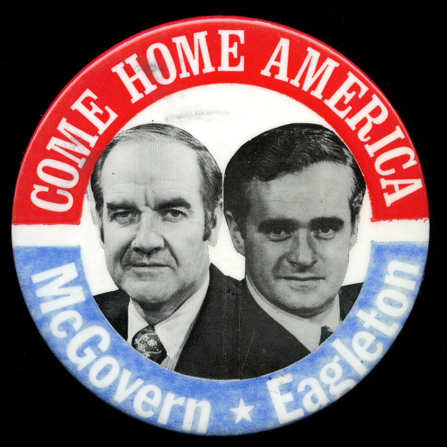 John F. Kennedy and George McGovern Presidential Campaign Buttons