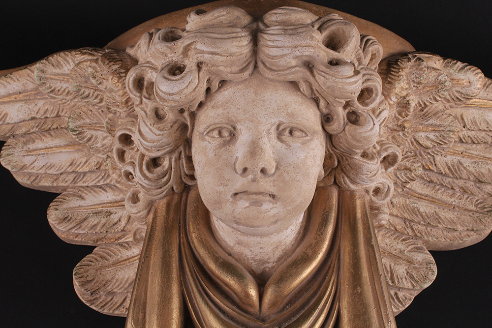 Plaster Cherub Wall Shelf