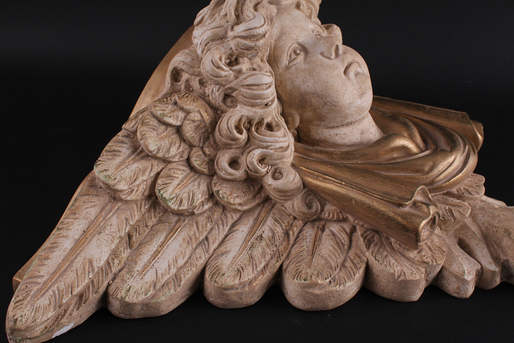 Plaster Cherub Wall Shelf