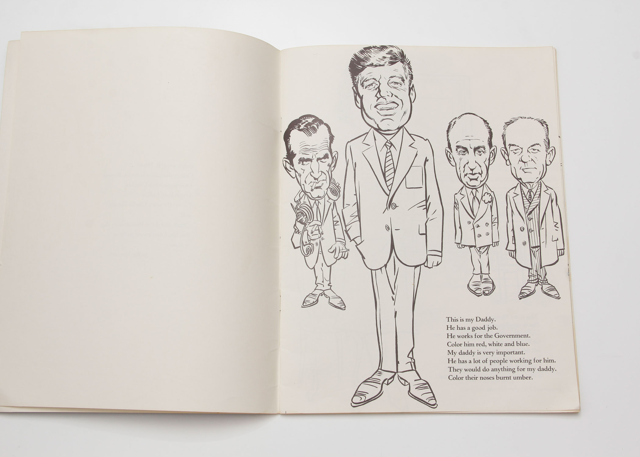 Vintage 1962 JFK Coloring Book