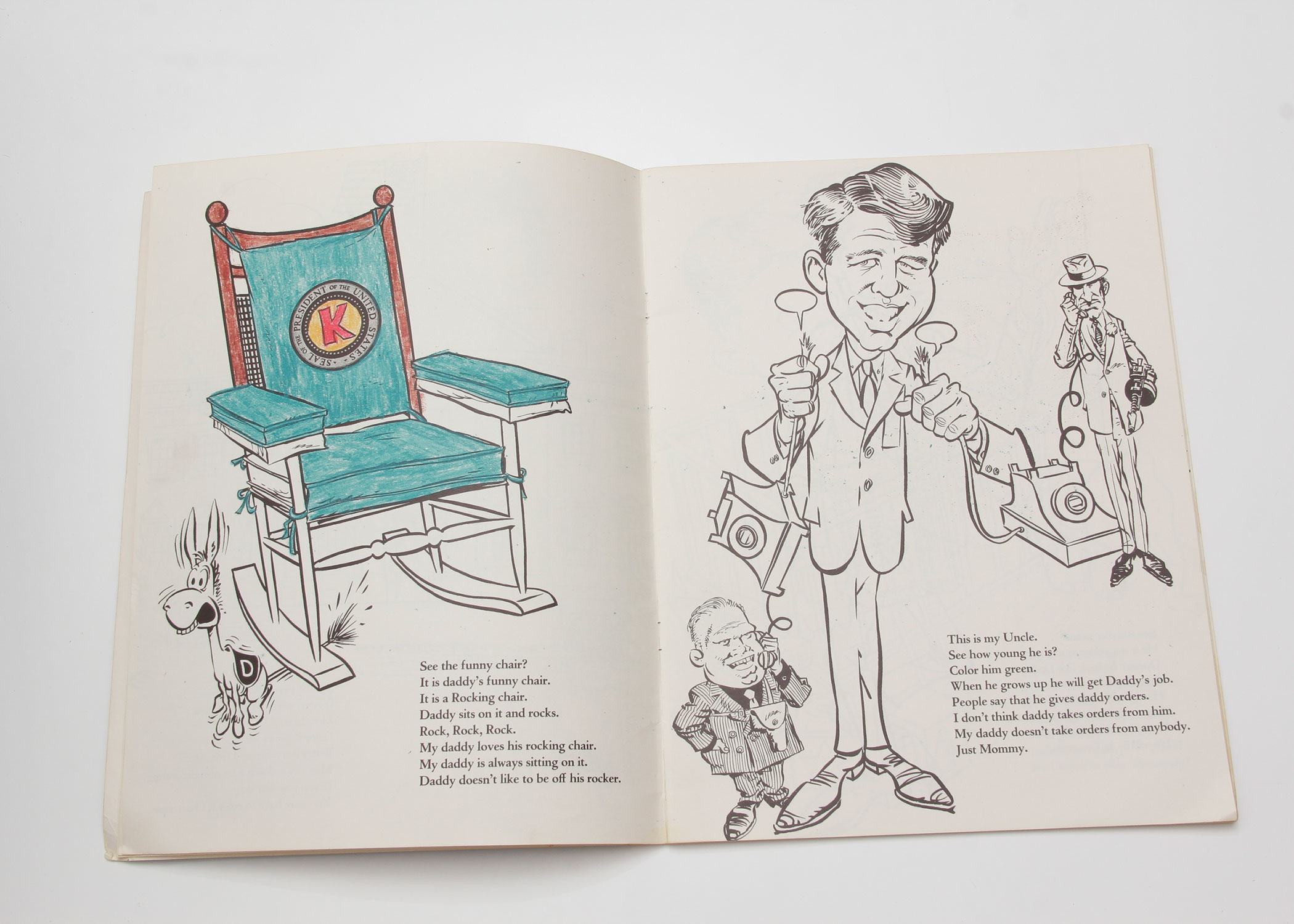 Vintage 1962 JFK Coloring Book