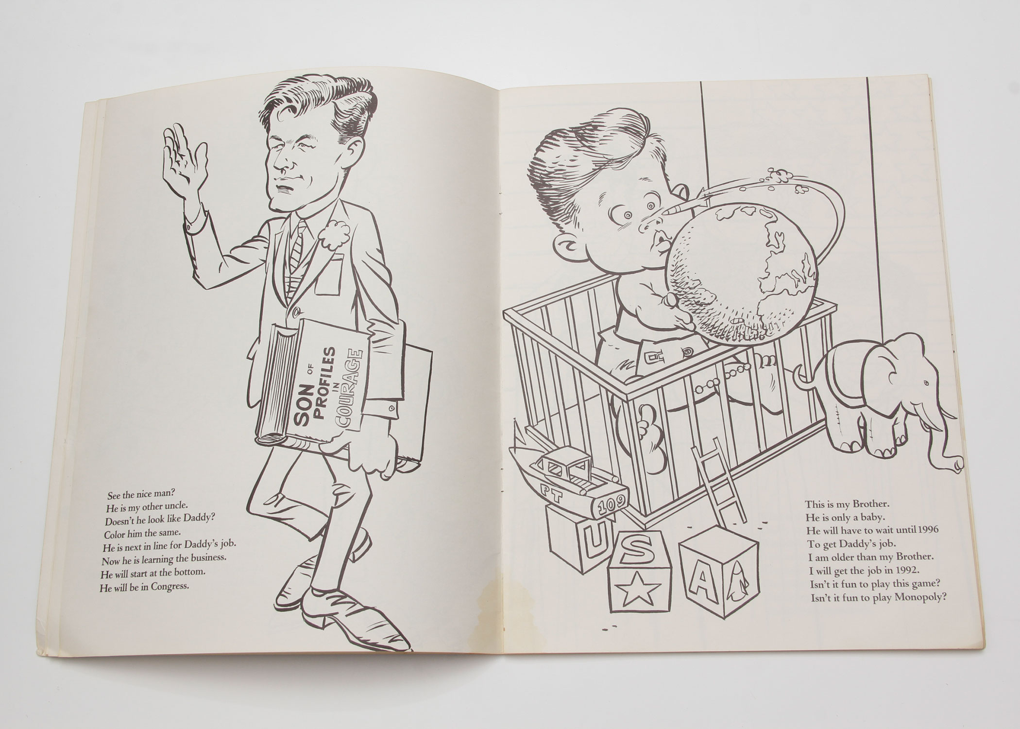 Vintage 1962 JFK Coloring Book