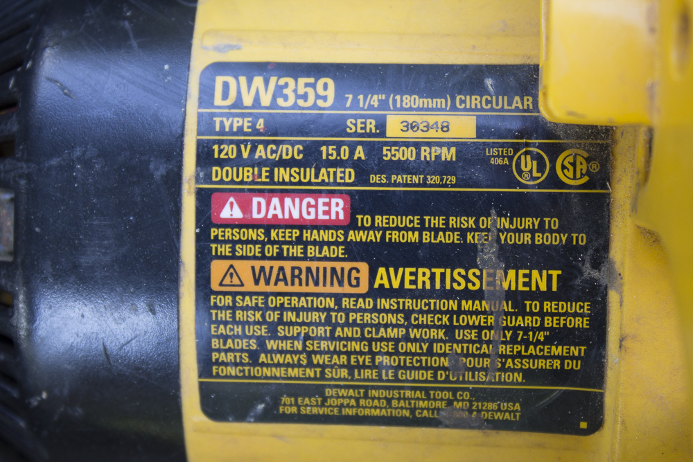 Dewalt DW359 Circular Saw in Case