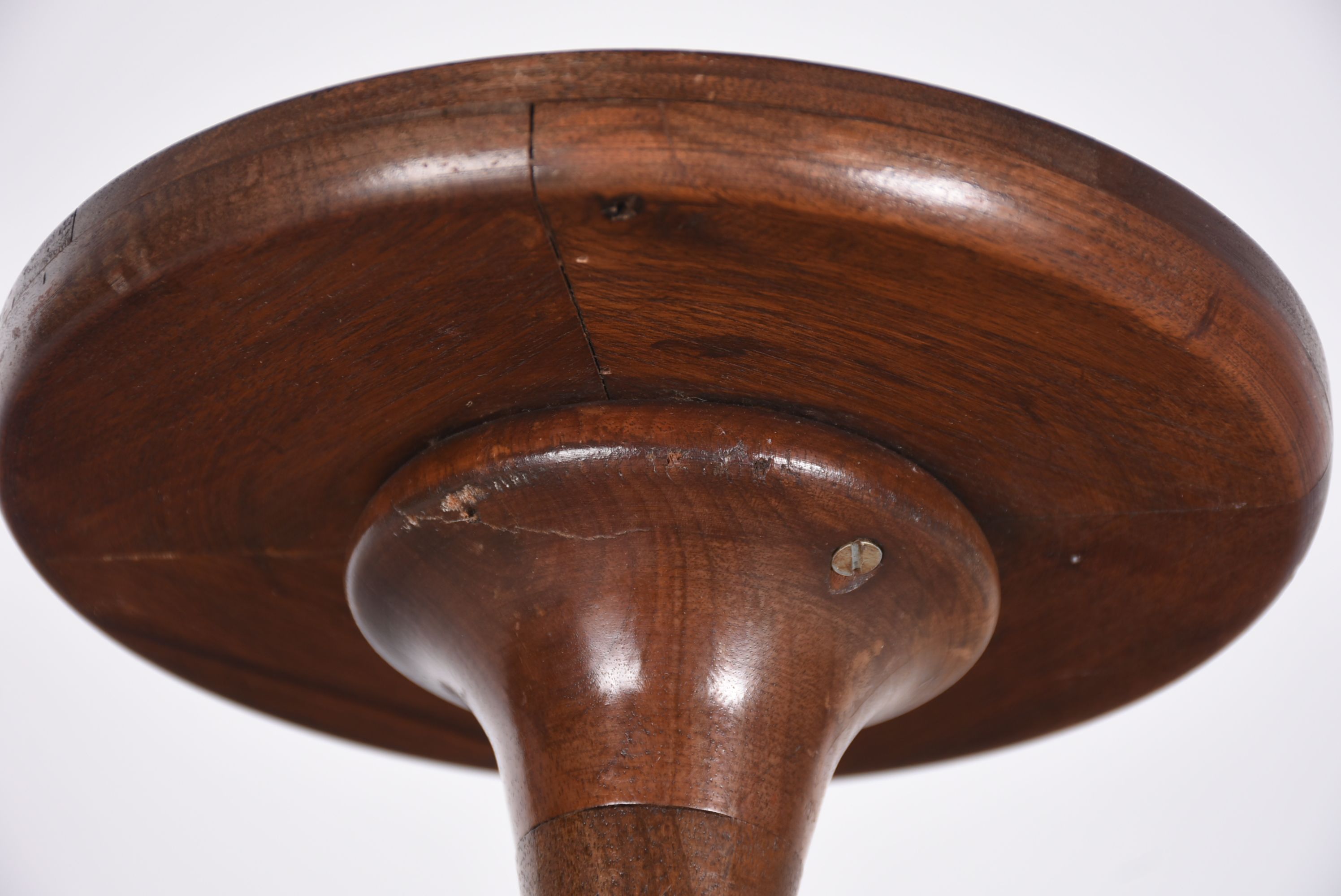 Vintage Swedish Wooden Tulip Plant Stand and Candleholders