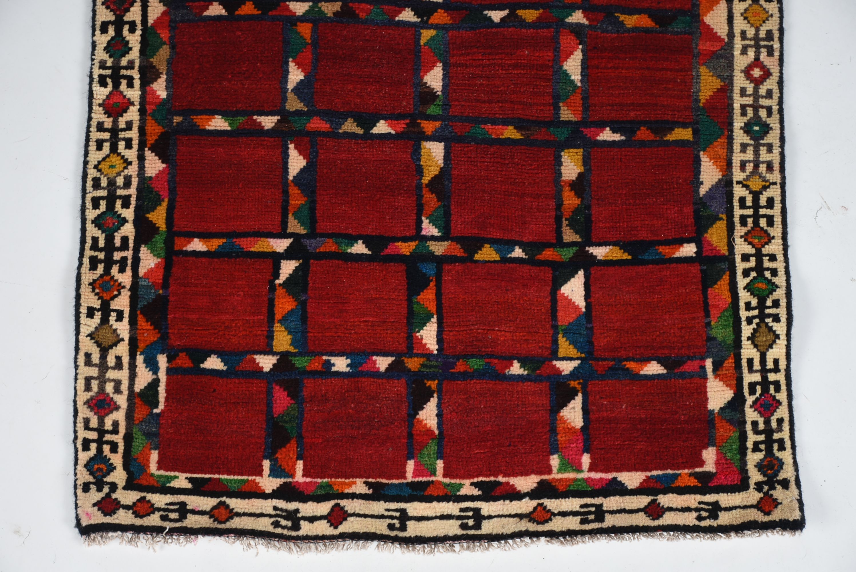 Colorful Handwoven Iranian Wool Rug