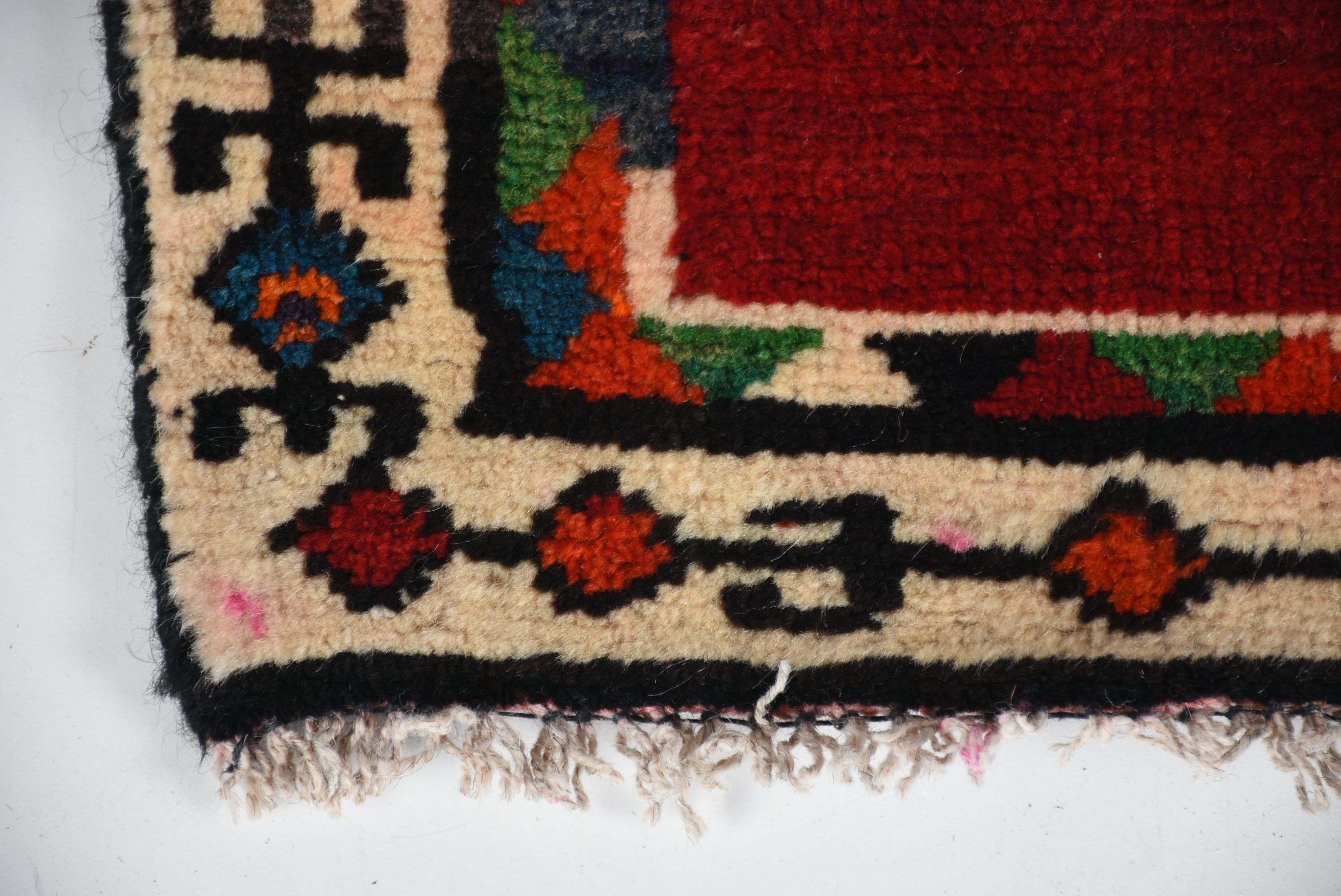 Colorful Handwoven Iranian Wool Rug