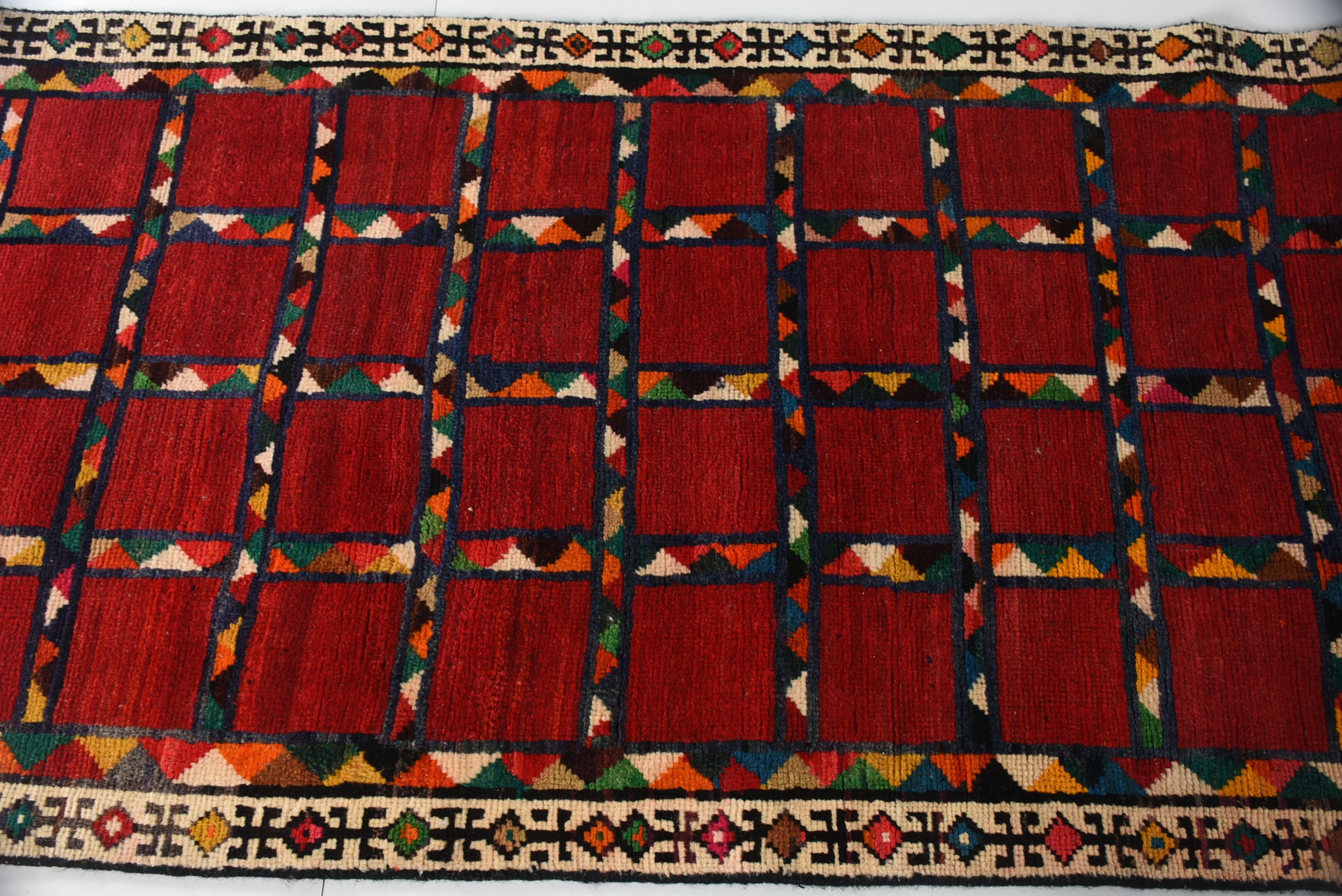 Colorful Handwoven Iranian Wool Rug