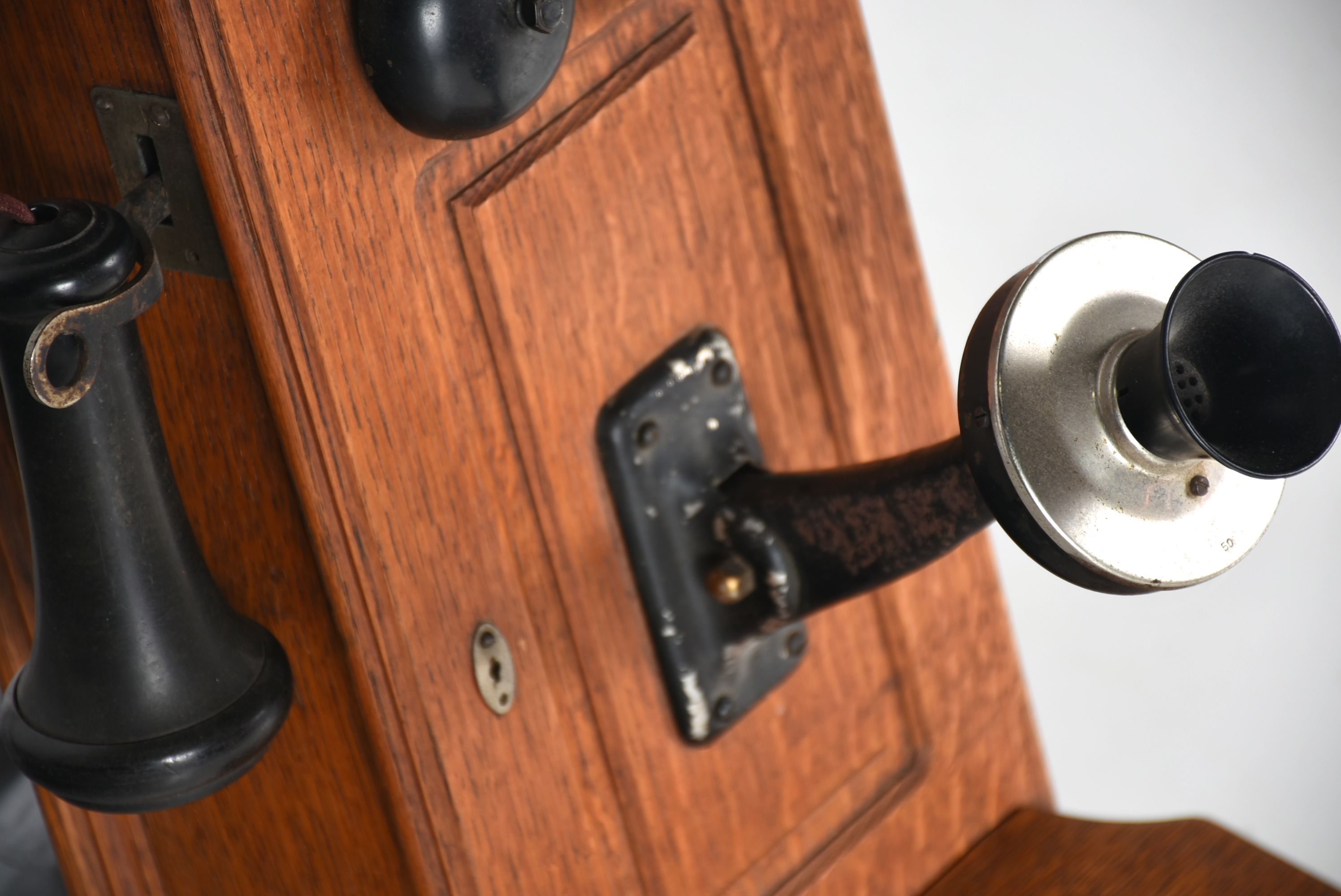 Antique Swedish American Telco Wall Mounted Phone