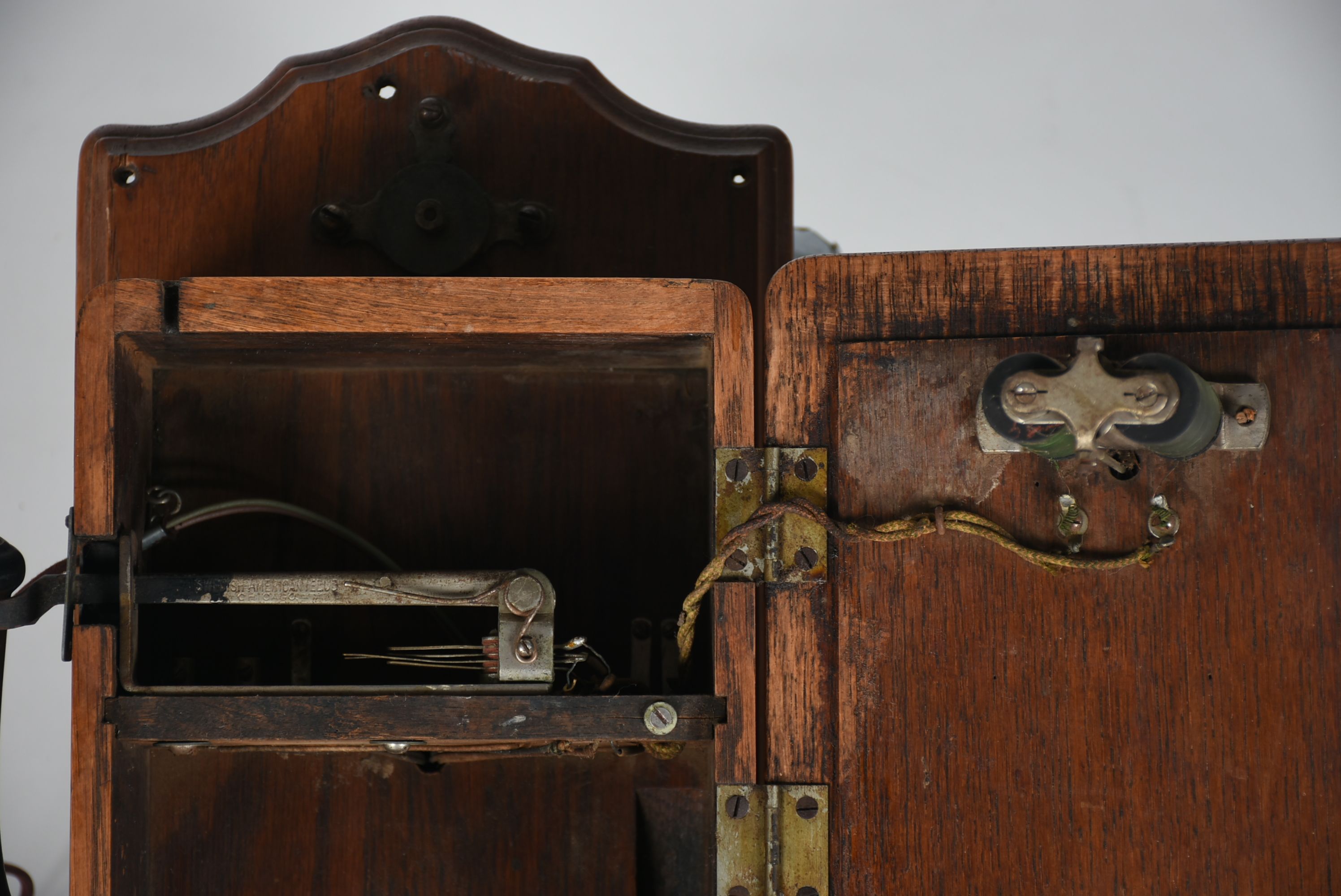 Antique Swedish American Telco Wall Mounted Phone