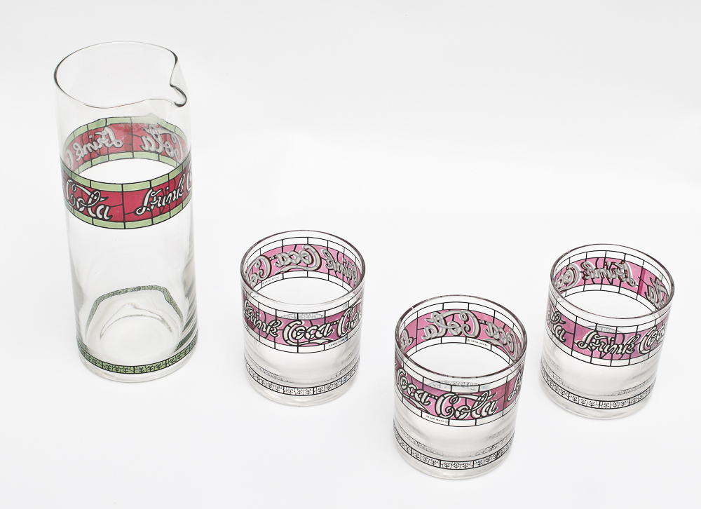 Collection of Coca-Cola Barware
